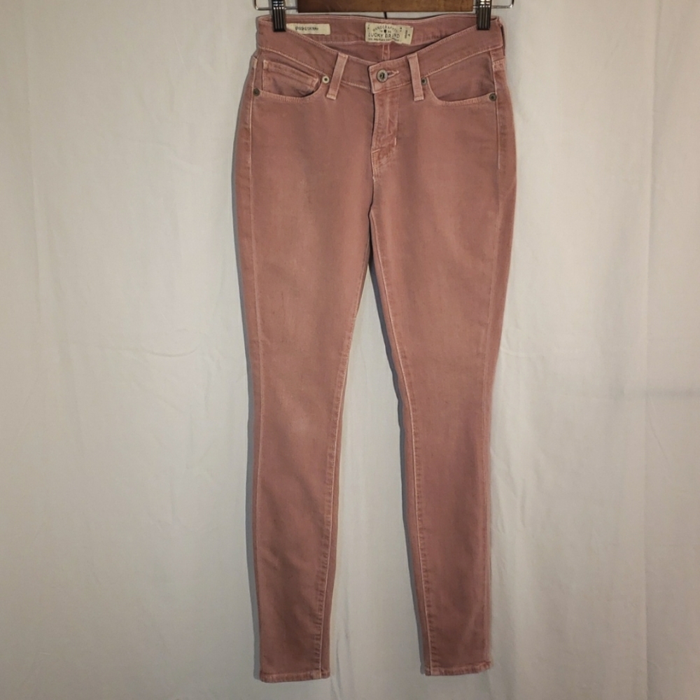 Lucky Brand Brooke Skinny Jeans Dusty Rose sz00/24